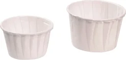 Caissette papier blanc Ø 4,4 x ht 3,5 cm (x 250) Nordia