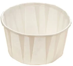 Caissettes blanches (x 250) Ø 5,4 x ht 4 cm Nordia
