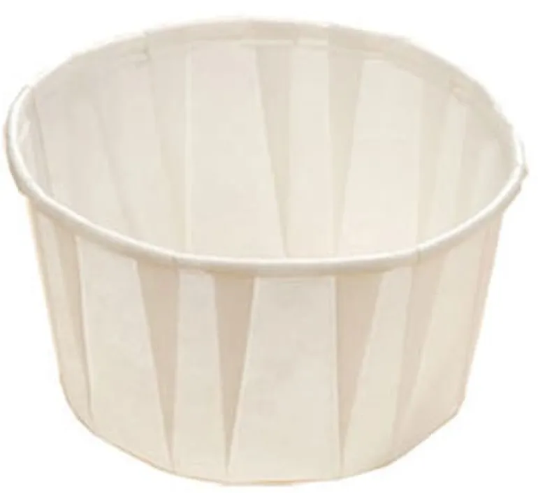 Caissettes blanches (x 250) Ø 5,4 x ht 4 cm Nordia