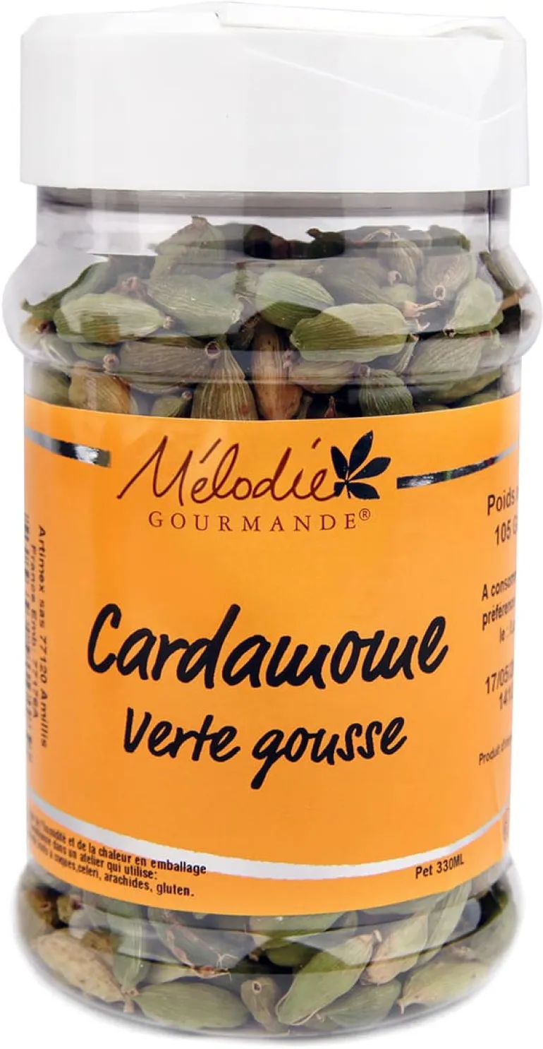 Cardamome verte en gousses 105 g Mélodie Gourmande