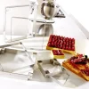 Carré à entremets inox ht 3,5 cm 12 x 12 cm Matfer