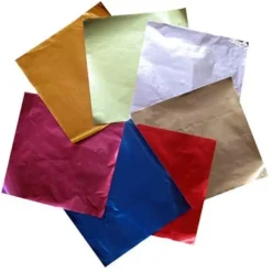 Carré papier métallisé (x 1000) pour chocolats et bonbons Or (8 x 8 cm) Mallard Ferrière