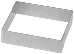 Carré à tarte inox bord droit ht 2 cm 8 cm Mallard Ferrière