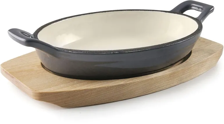 Cassolette ovale fonte grise 17 x 12 cm Lacor