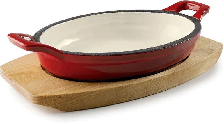Cassolette ovale fonte rouge 17 x 12 cm Lacor