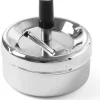 Cendrier avec bouton poussoir