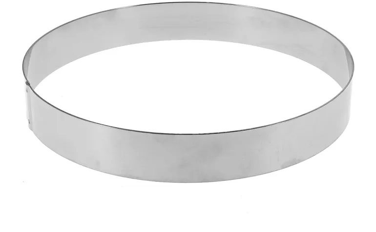 Cercle à entremets inox hauteur 3,5 cm Ø 10 cm Mallard Ferrière