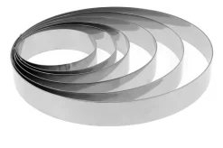 Cercle à entremets inox hauteur 3,5 cm Ø 18 cm Mallard Ferrière