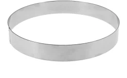 Cercle à entremets inox hauteur 3,5 cm Ø 24 cm Mallard Ferrière