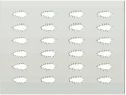 Chablon en silicone feuille de houx 39 x 29 cm