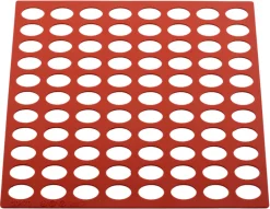 Chablon en silicone - Ovales 2,7 x 1,7 x H. 0,2 cm