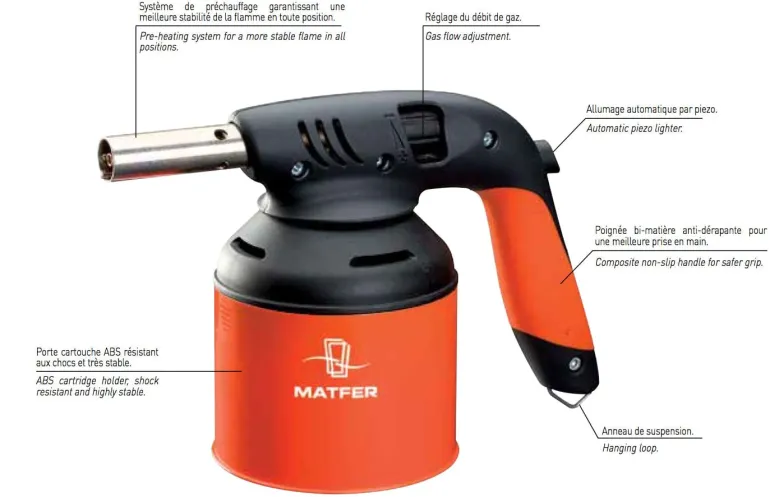Chalumeau de cuisine à gaz Matfer
