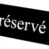 Chevalet de table "Réservé" en plexiglass