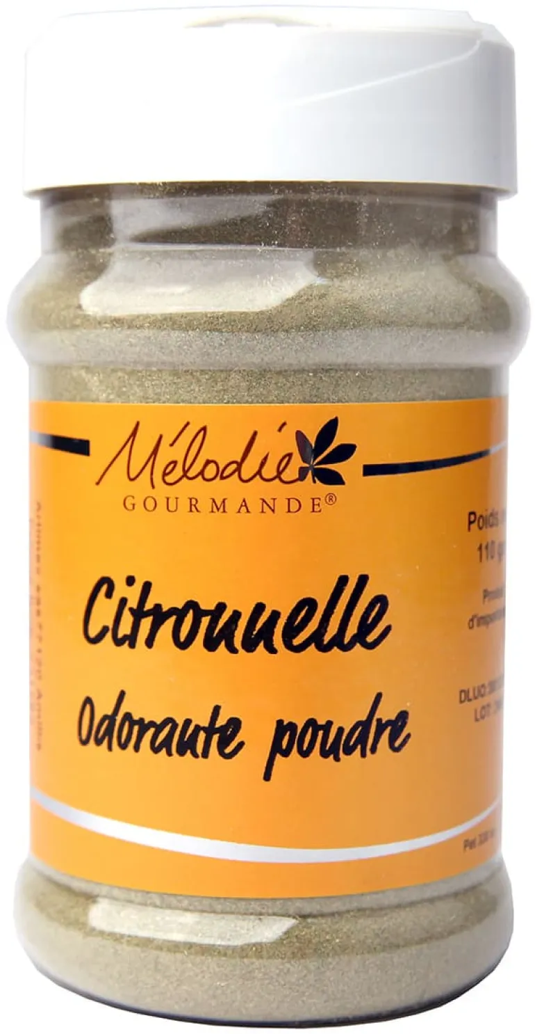 Citronnelle odorante poudre 110 g Mélodie Gourmande
