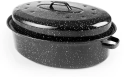 Cocotte Roaster acier émaillé 42 x 32 cm Ibili