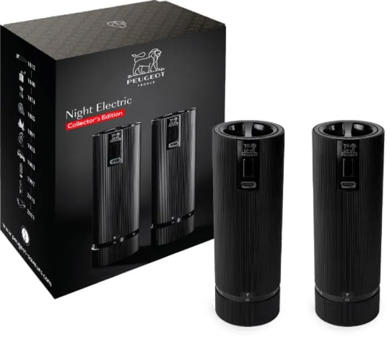 Coffret Duos Moulins "Night Electric" 15 cm Peugeot