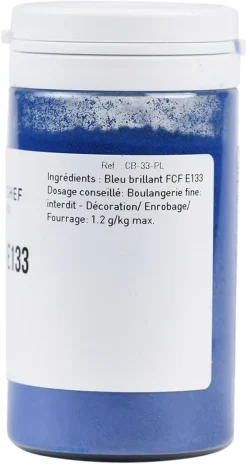 Colorant alimentaire en poudre bleu lipodispersible 20 g Selectarôme