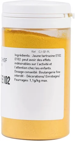 Colorant alimentaire en poudre jaune 25 g Selectarôme