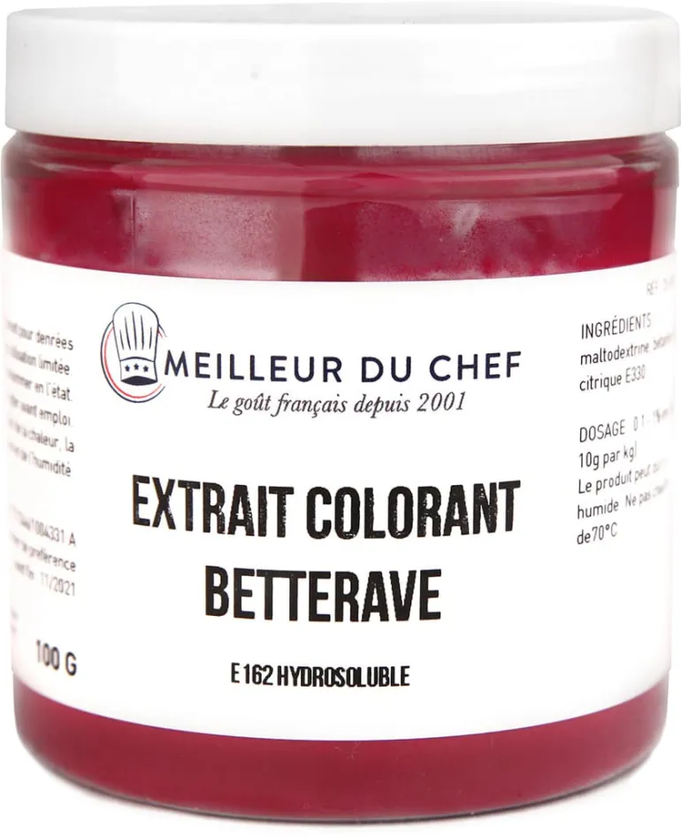 Colorant alimentaire en poudre rouge betterave 100 g Selectarôme