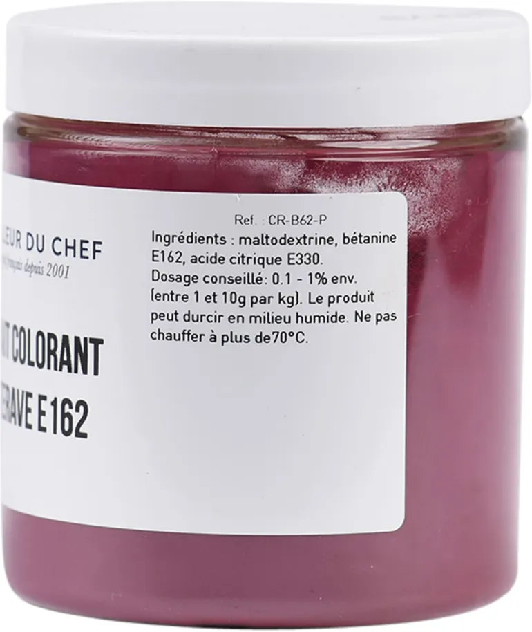 Colorant alimentaire en poudre rouge betterave 100 g Selectarôme