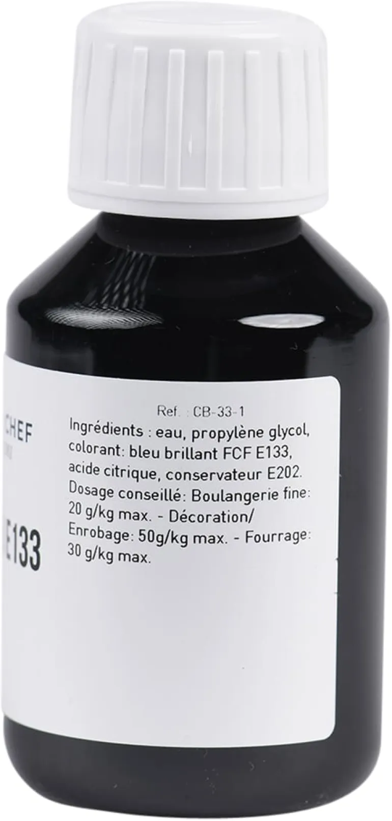 Colorant alimentaire liquide bleu E133 115 ml Meilleur du Chef