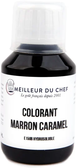Colorant alimentaire liquide marron-caramel 115 ml Meilleur du Chef