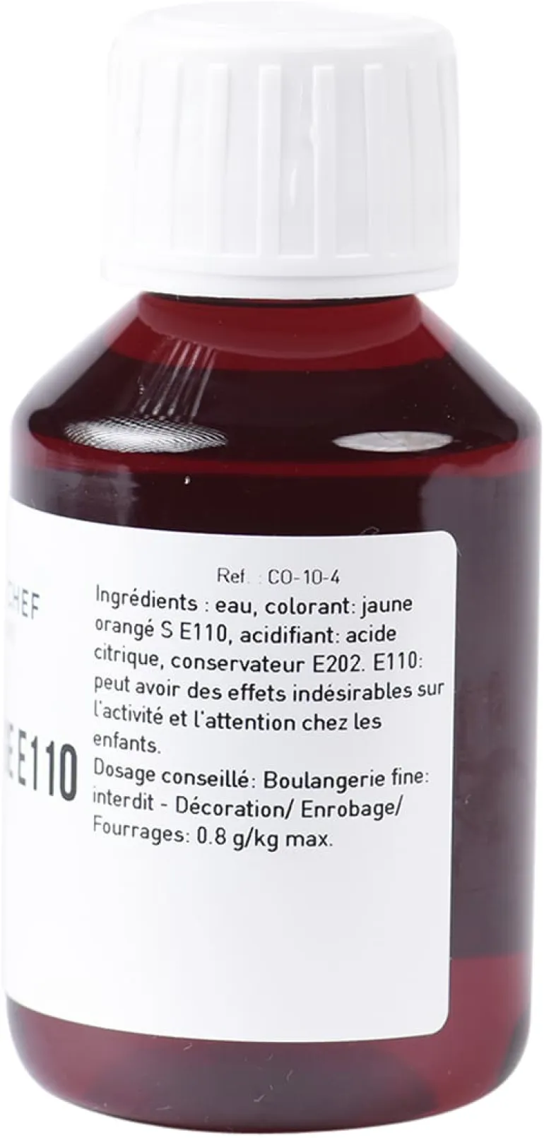 Colorant alimentaire liquide orange E110 1 litre Meilleur du Chef