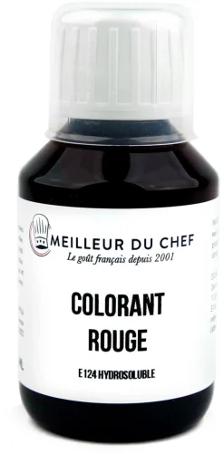 Colorant alimentaire liquide rouge fraise E124 58 ml Meilleur du Chef