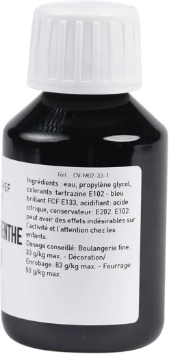 Colorant alimentaire liquide vert menthe 58 ml Meilleur du Chef