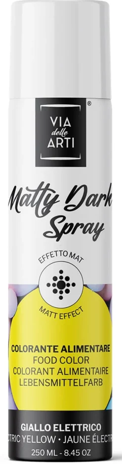 Colorant en spray effet mat Jaune 250 ml Via delle Arti