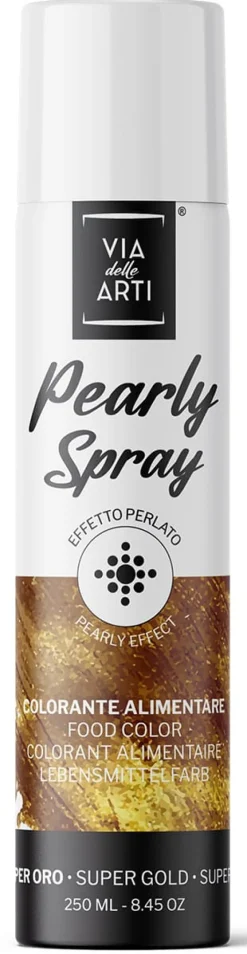 Colorant en spray effet métallisé Or 250 ml Via delle Arti