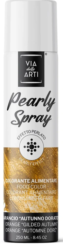 Colorant en spray effet métallisé Orange 250 ml Via delle Arti