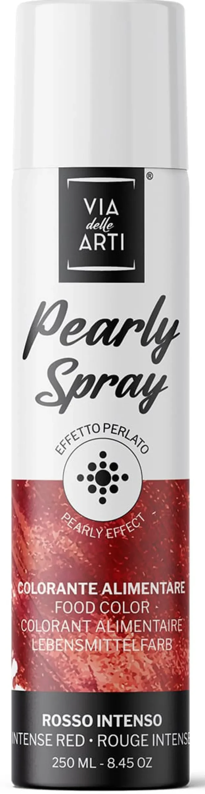 Colorant en spray effet métallisé Rouge 250 ml Via delle Arti