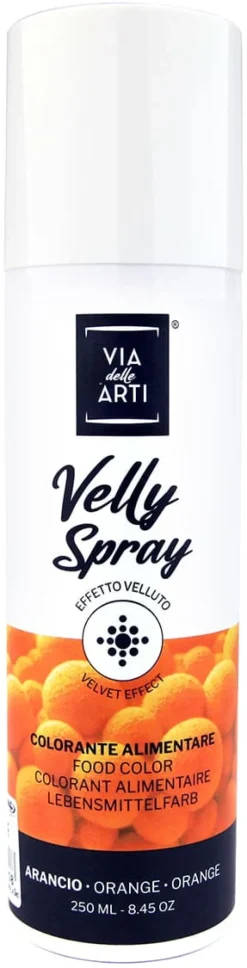 Colorant en spray effet velours Orange 250 ml Via delle Arti