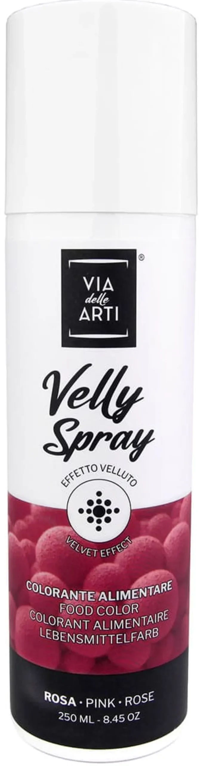 Colorant en spray effet velours Rose 250 ml Via delle Arti