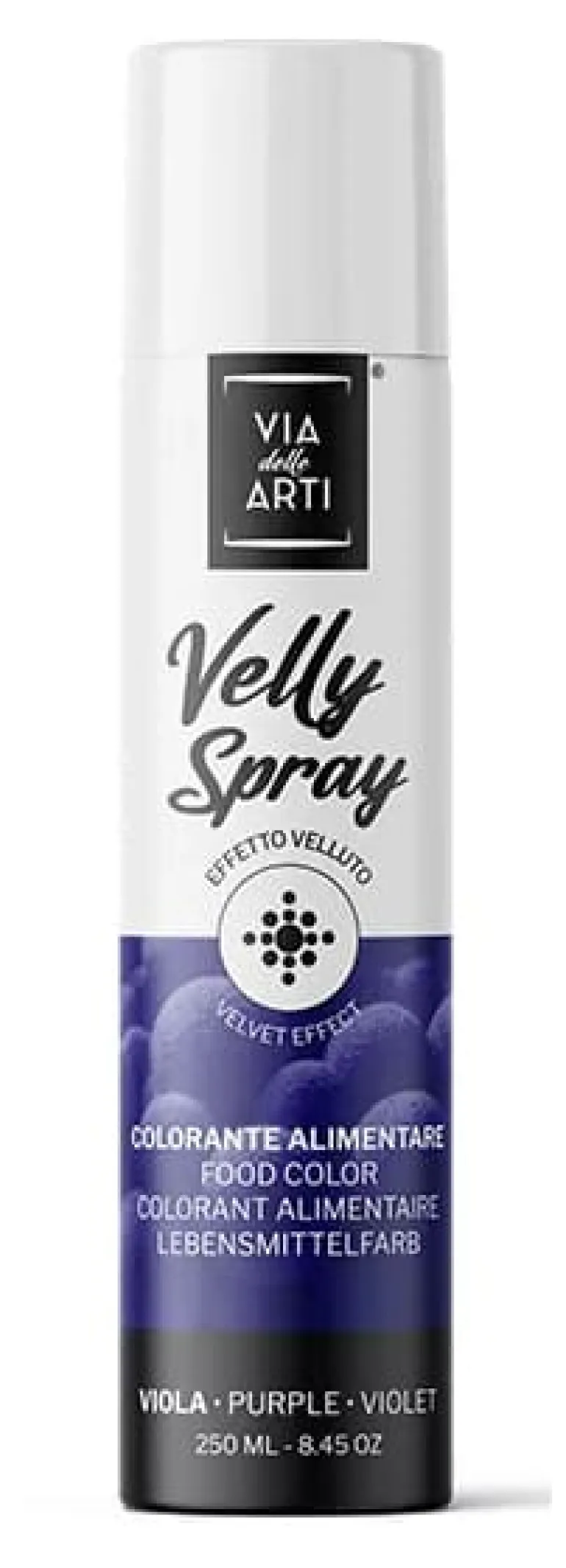 Colorant en spray effet velours Violet 250 ml Via delle Arti