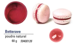 Colorant naturel rouge betterave en poudre hydrosoluble 60 g Chocolatree