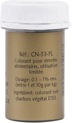 Colorant noir charbon végétal liposoluble 8 g Selectarôme