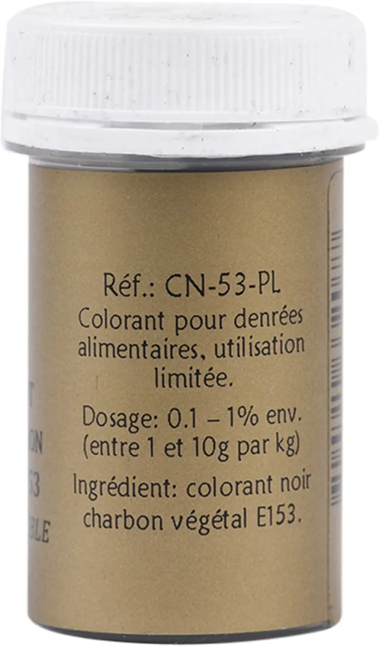 Colorant noir charbon végétal liposoluble 8 g Selectarôme