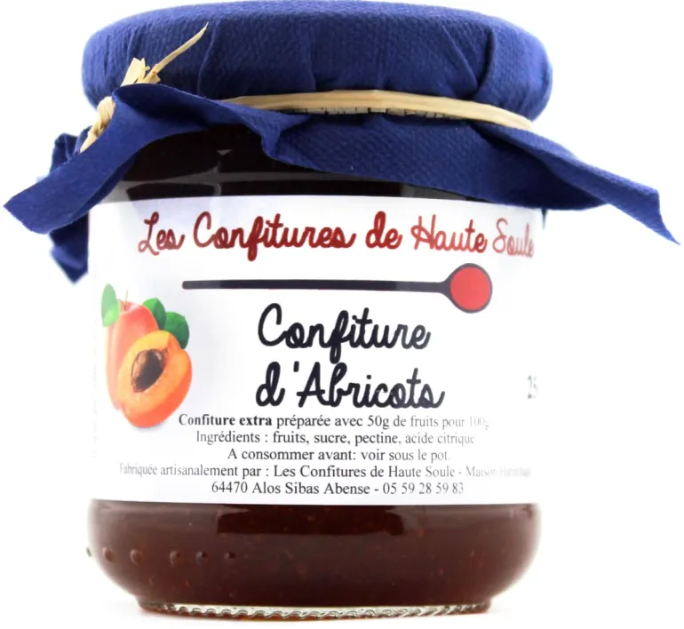 Confiture d'abricot 250 g Confitures de Haute Soule