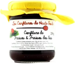 Confiture de fraise et fraise des bois 250 g Confitures de Haute Soule