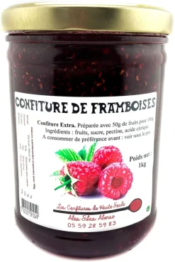 Confiture de framboise 1 kg Confitures de Haute Soule