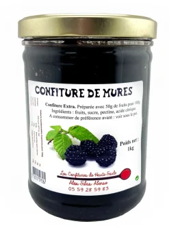 Confiture de mûre 1 kg Confitures de Haute Soule