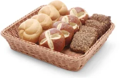 Corbeille à pain renforcée fil d'inox 32,5 x 35,4 cm