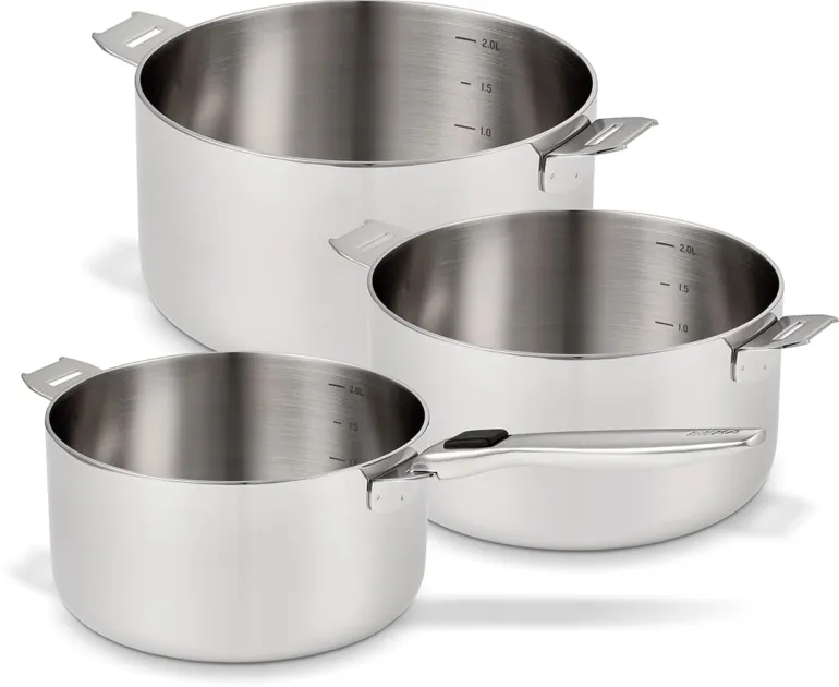 Corps de casseroles inox Beka Evolution Lot de 3 Ø 16 - 18 - 20 cm Beka