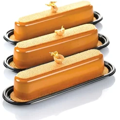 Coupelle pour éclair (x 100) en plastique noire Silikomart