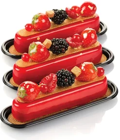 Coupelle pour éclair (x 100) en plastique noire Silikomart