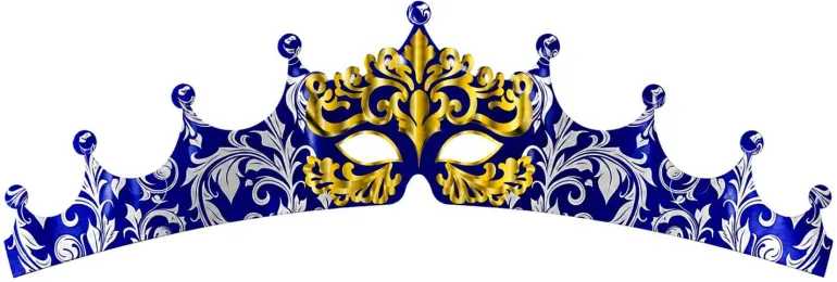 Couronne des rois masque Vénitien 5 unités