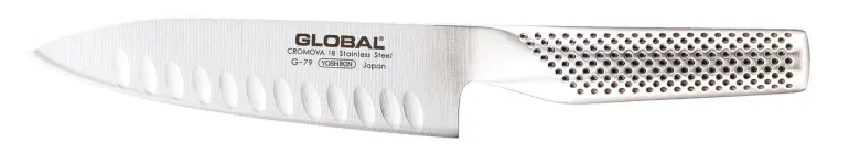 Couteau de cuisine G63 lame alvéolée 16 cm Global