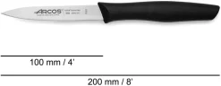 Couteau d'office Nova Noir 10 cm Arcos